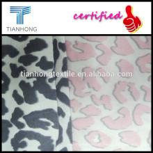 Leopard projetar 100 ctton tecido de flanela impressa personalizada para pijamas Sumário de Babywear Sumário